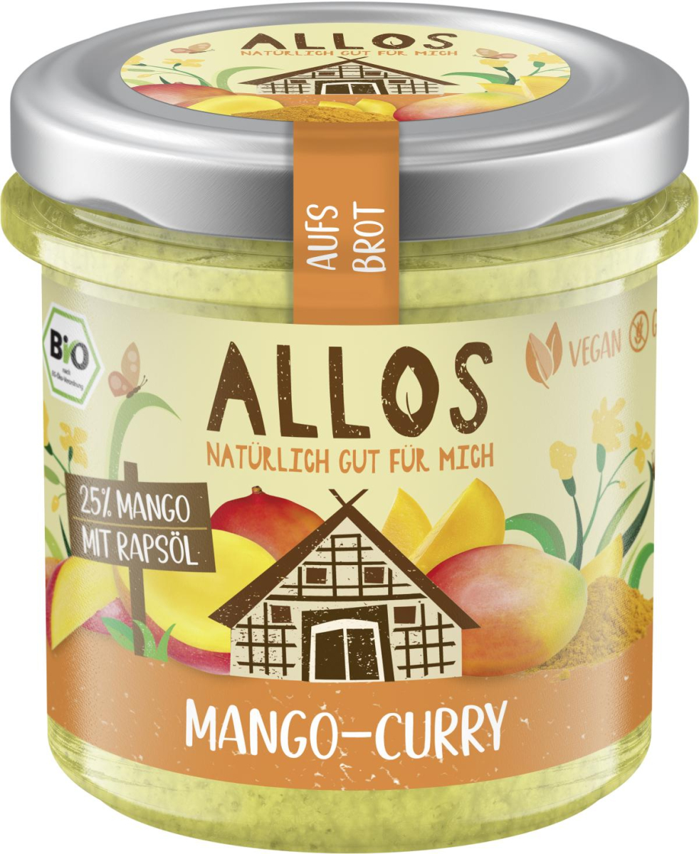 Allos Aufs Brot Mango Curry, 140 gr Glas