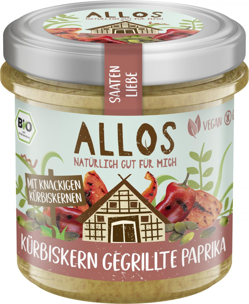 Allos Saatenliebe Kuerbiskerne gegrillte Paprika ,