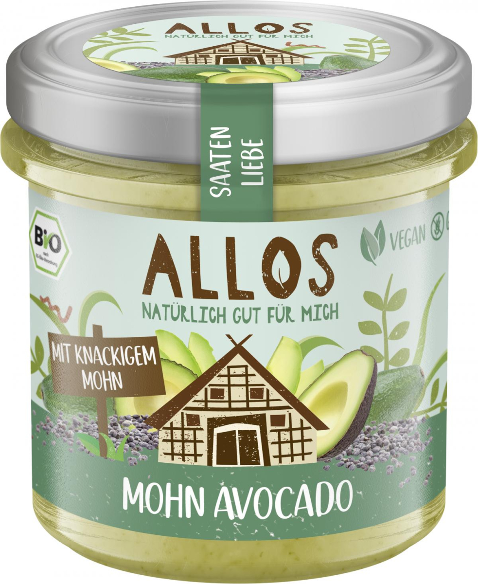 Allos Saatenliebe Mohn Avocado, 135 gr Glas