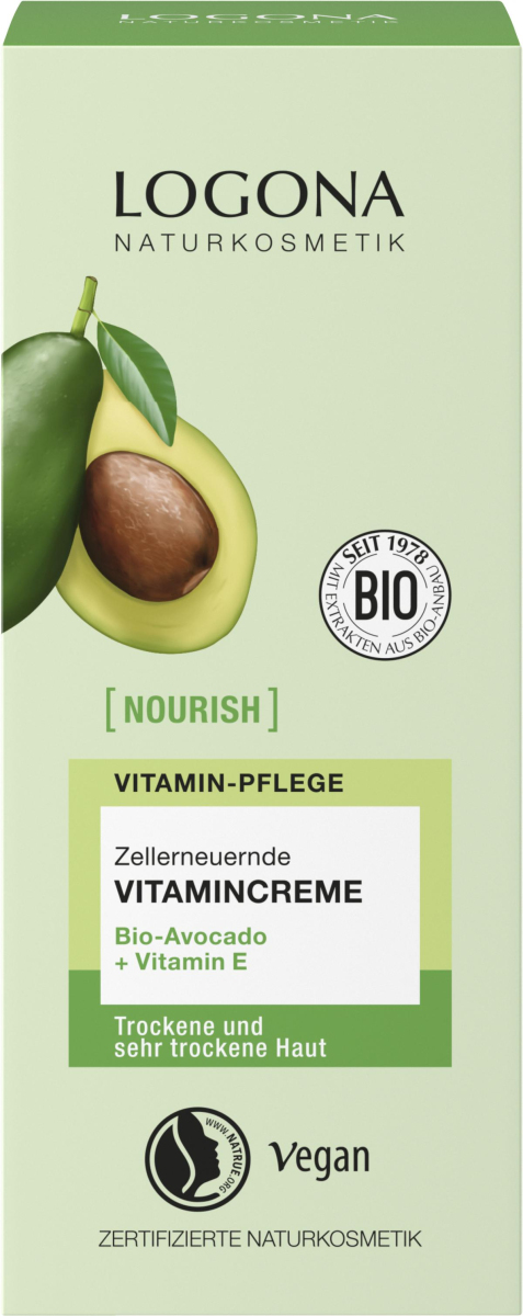 Logona Nourish Vitamincreme Avocado, 50 ml Stück