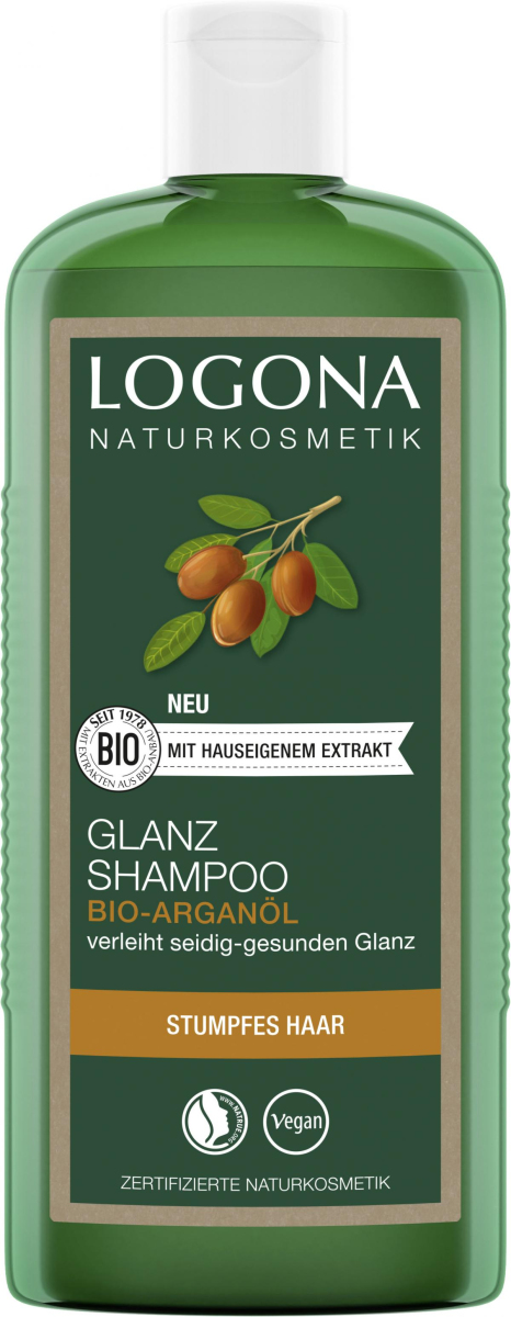 Logona Glanz Shampoo Arganöl, 250 ml Flasche