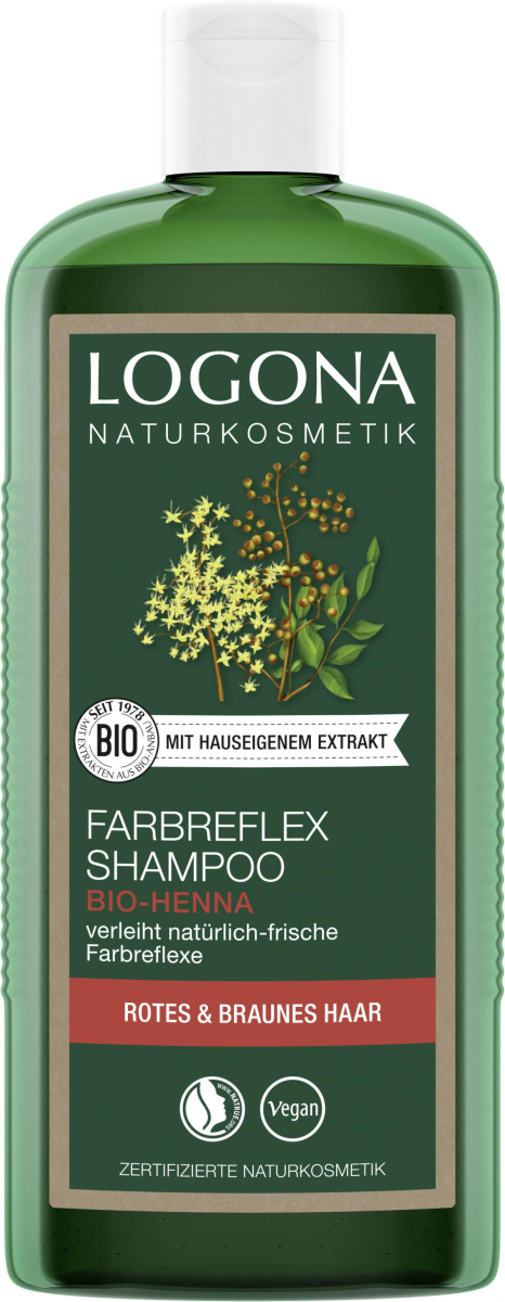 Logona Farbreflex Shampoo Henna, 250 ml Flasche