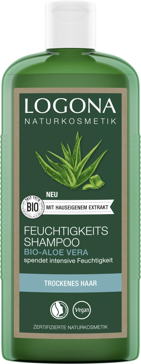 Logona Feuchtigkeits-Shampoo Aloe Vera, 250 ml Fla