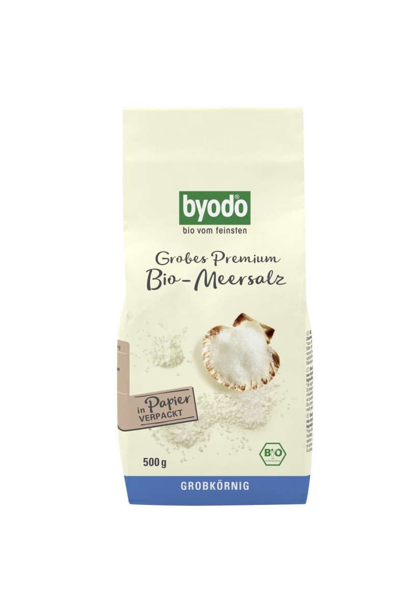 byodo Grobes Premium Meersalz, 500 gr Packung