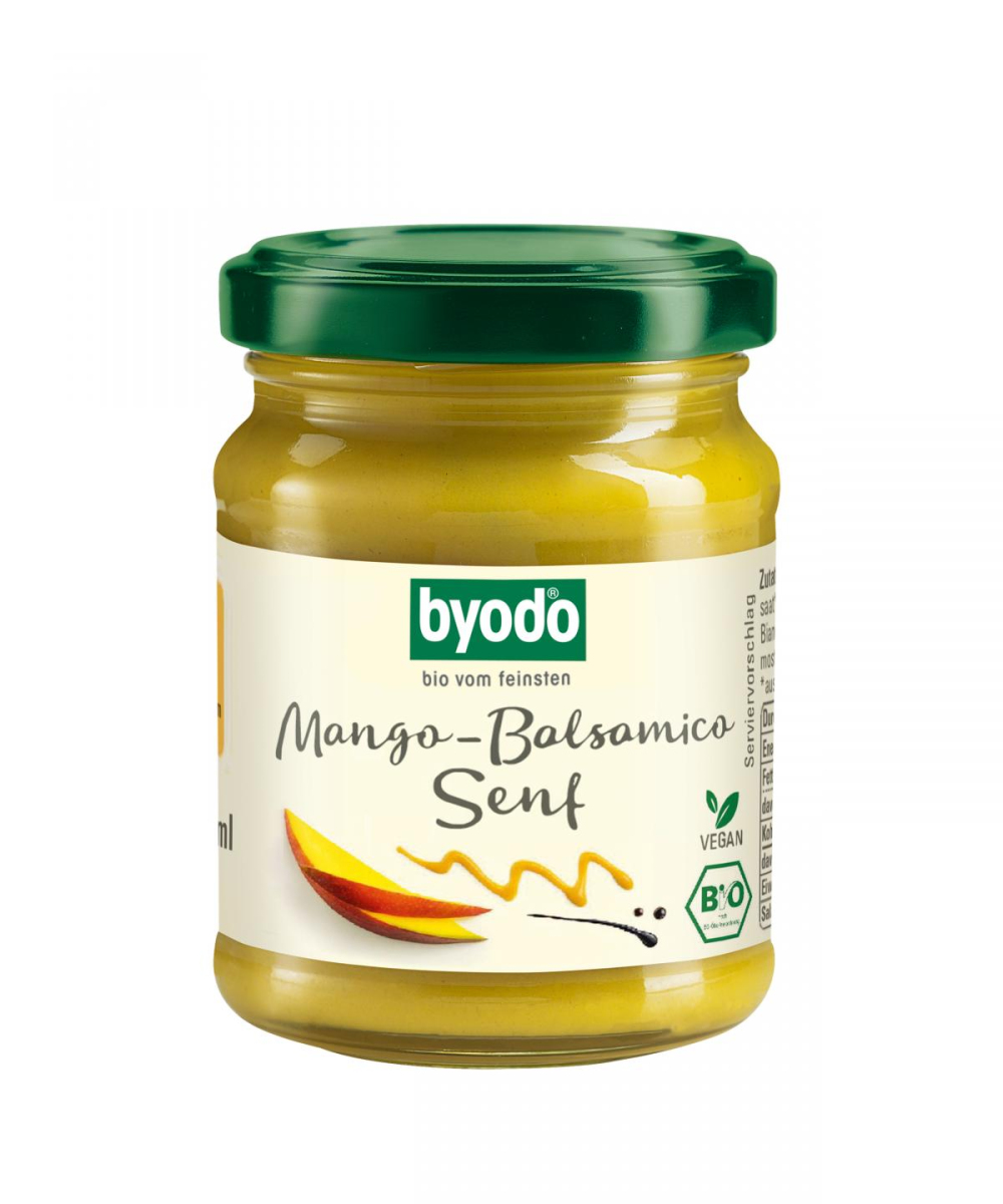 byodo Mango-Balsamico Senf, 125 ml Glas