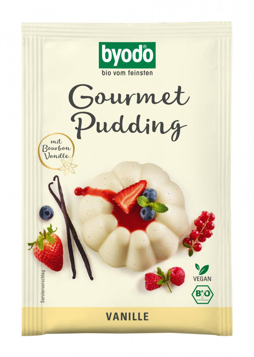 byodo Gourmet Pudding Vanille, 36 gr Beutel