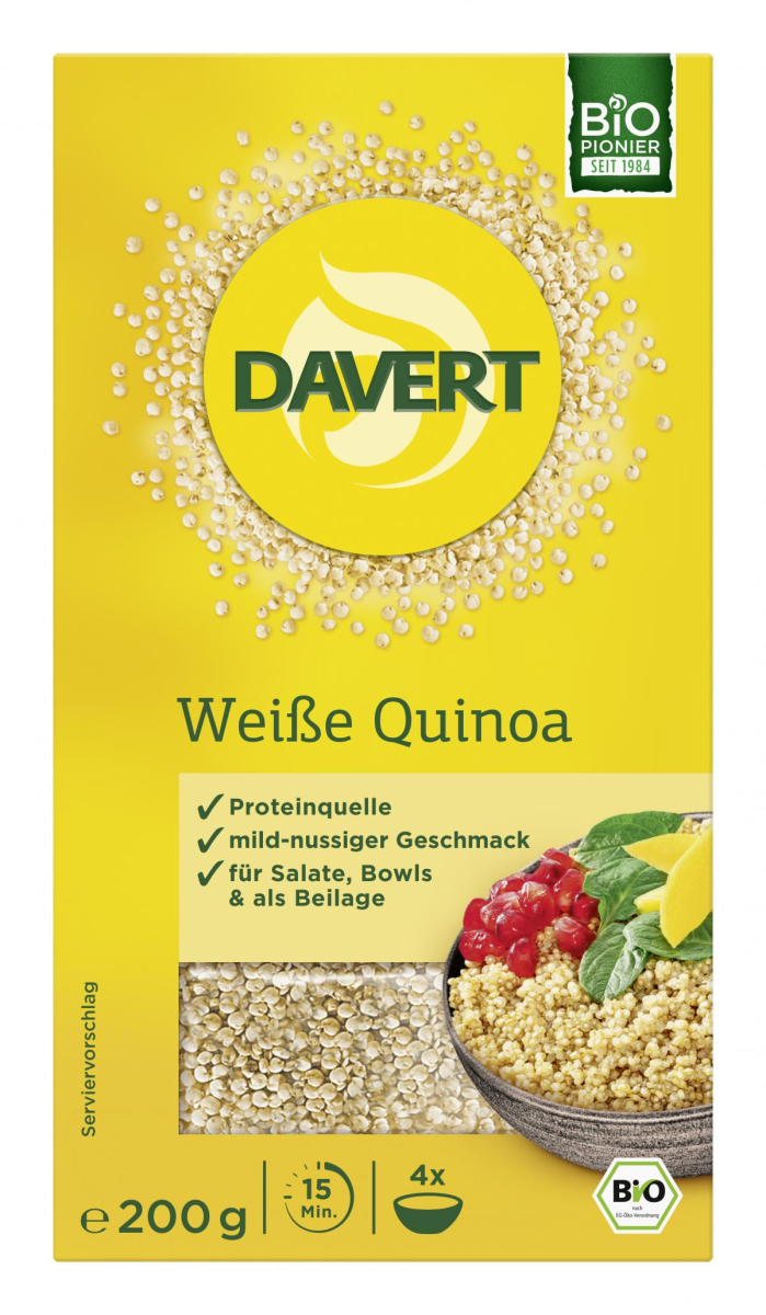 Davert Weißer Quinoa, 200g, 200 gr Packung