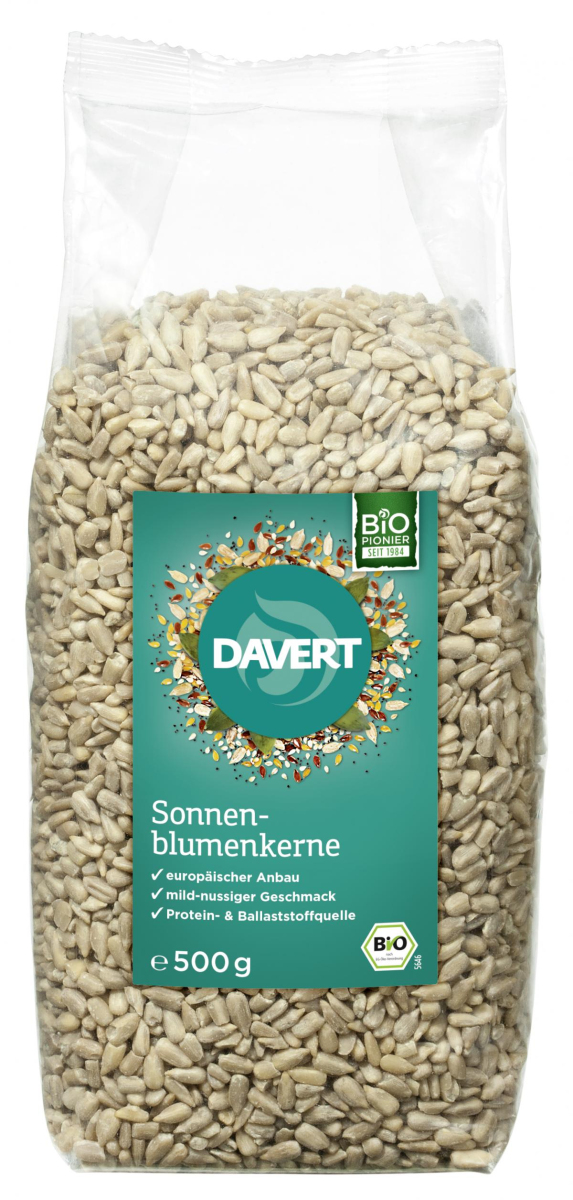 Davert Sonnenblumenkerne, Europa, 500 gr Packung