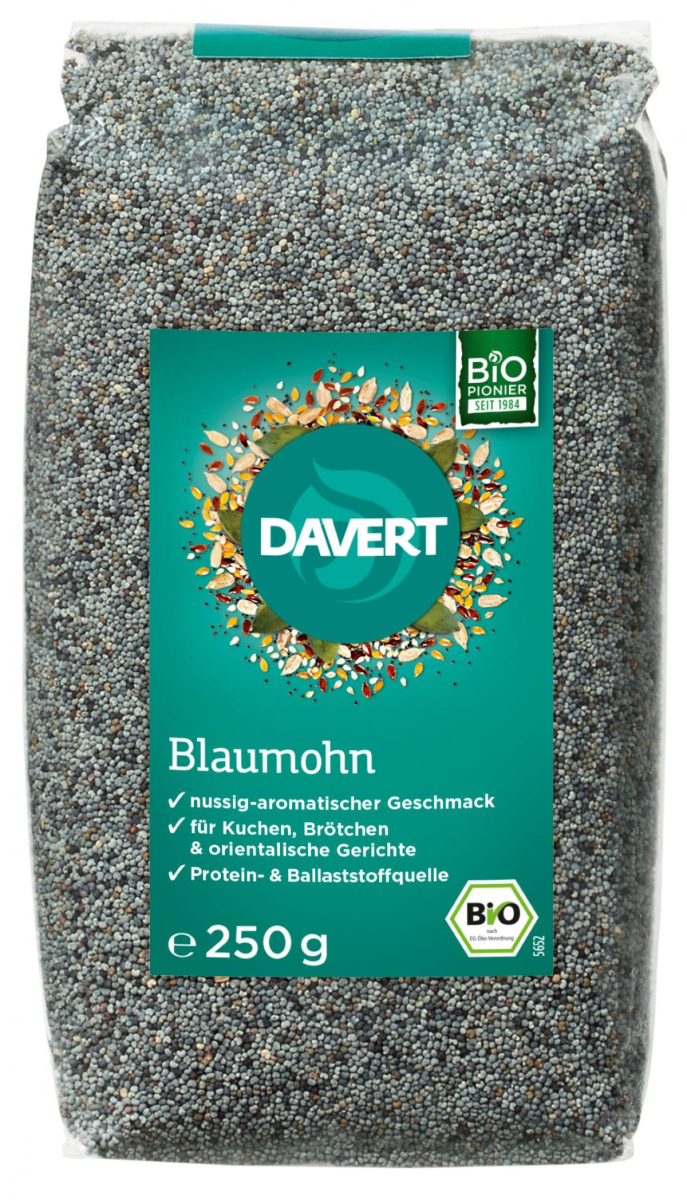Davert Mohn, 250 gr Packung