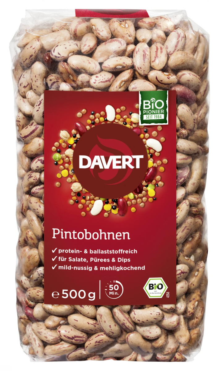 Davert Pinto Bohnen, 500 gr Packung