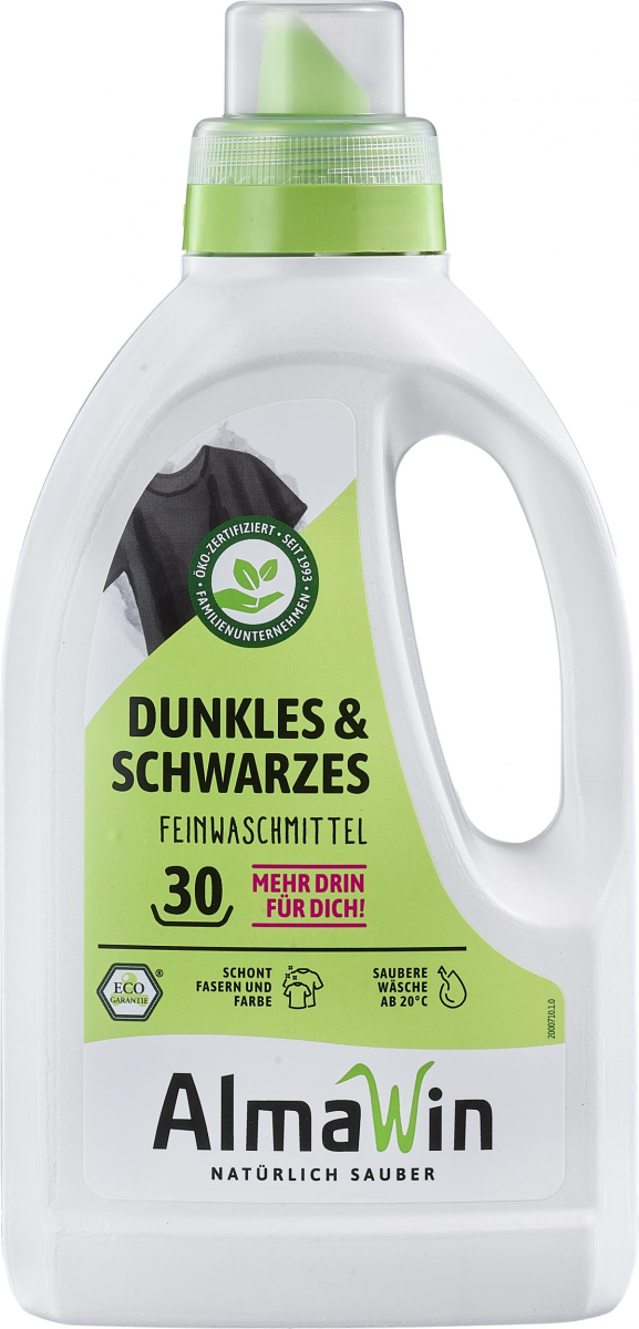 Alma Win Flüssigwaschmittel für Dunkles & Schwarze