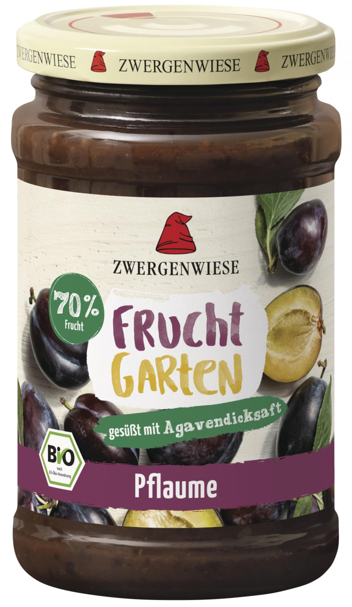 Zwergenwiese FruchtGarten Pflaumen, 225 gr Glas