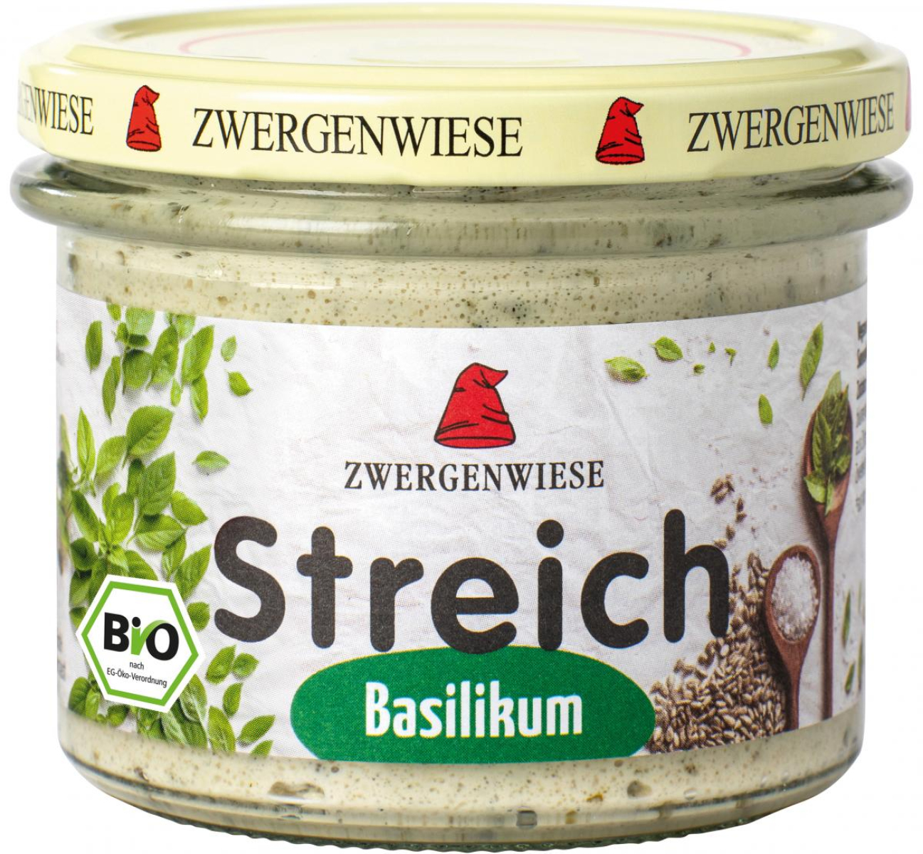 Zwergenwiese Basilikum Streich, 180 gr Glas