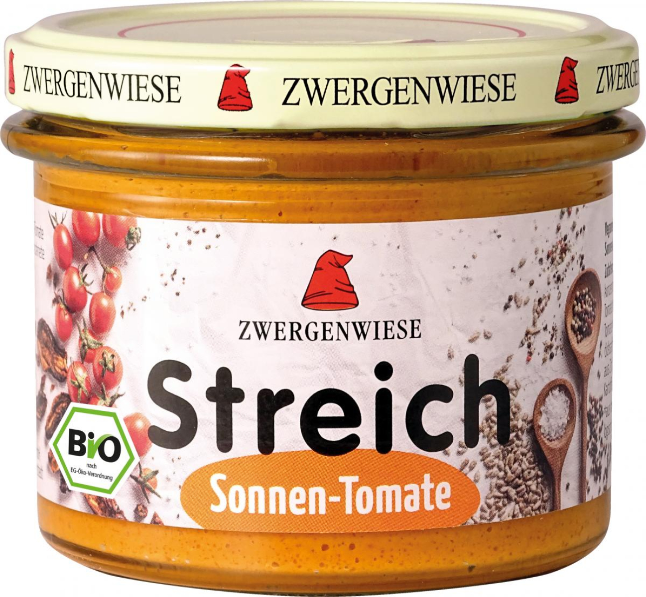Zwergenwiese Sonnen-Tomate Streich, 180 gr Glas