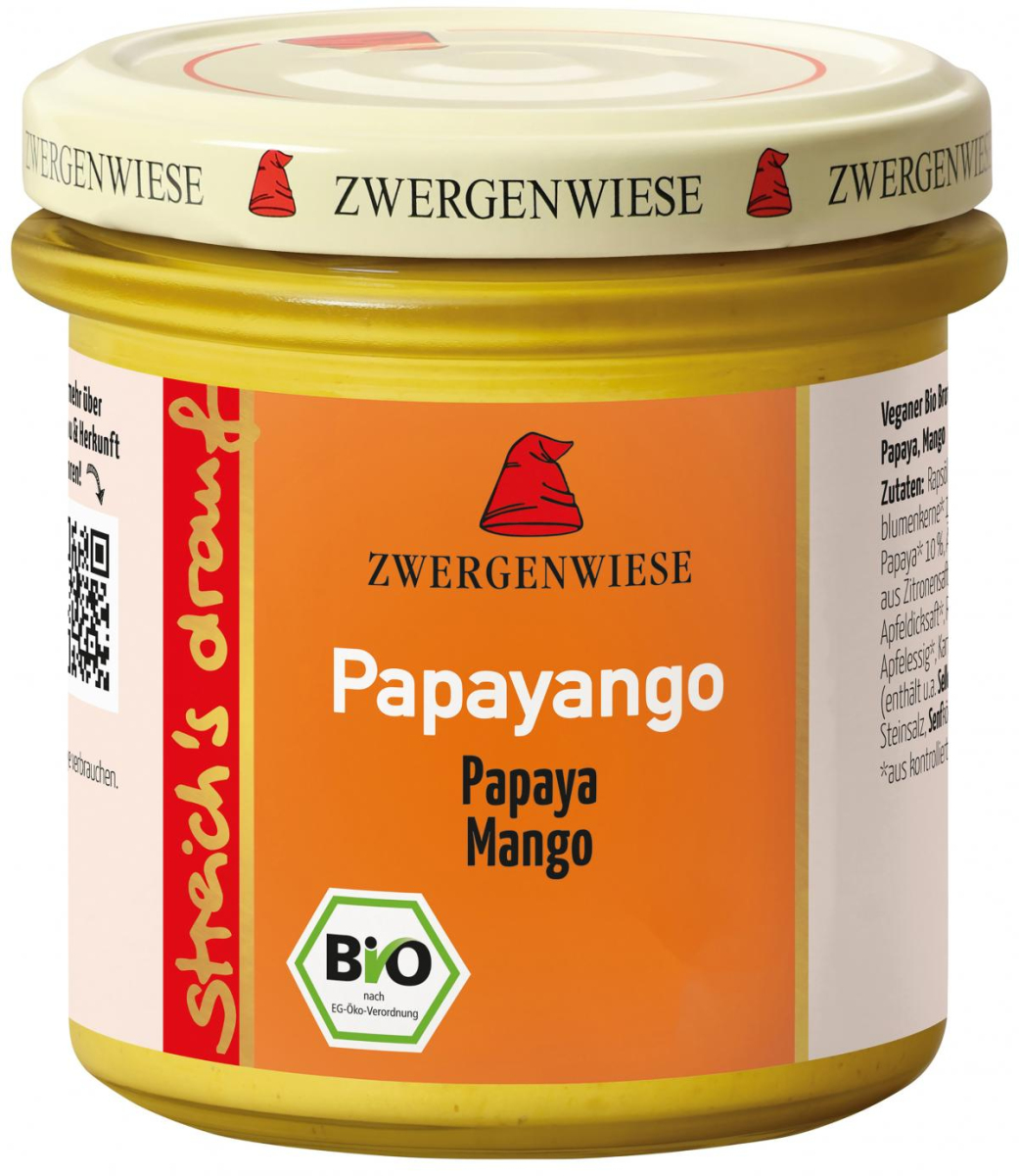 Zwergenwiese streichs drauf Papayango, 135 g Glas