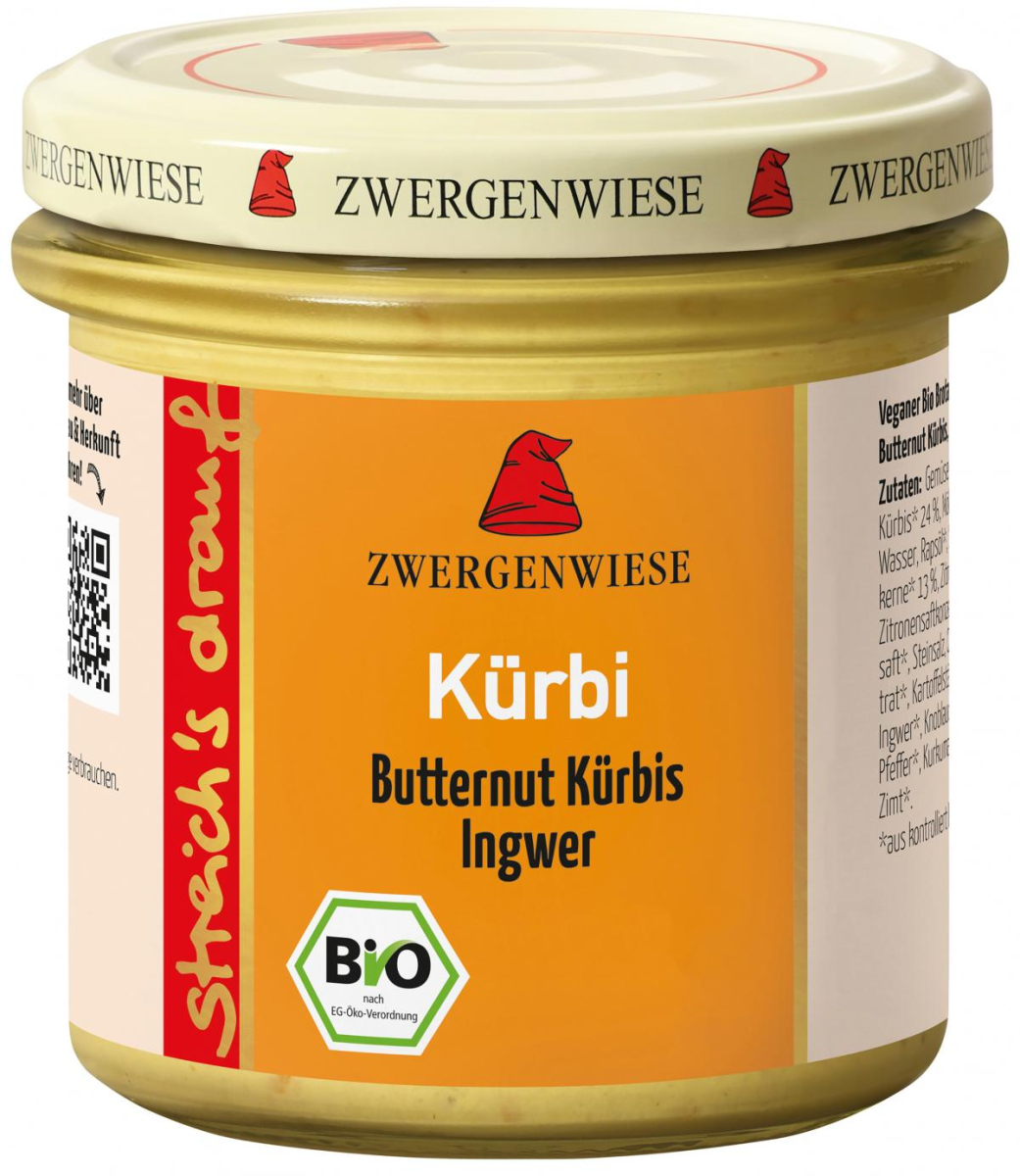 Zwergenwiese streichs drauf Kürbi, 135 g Glas