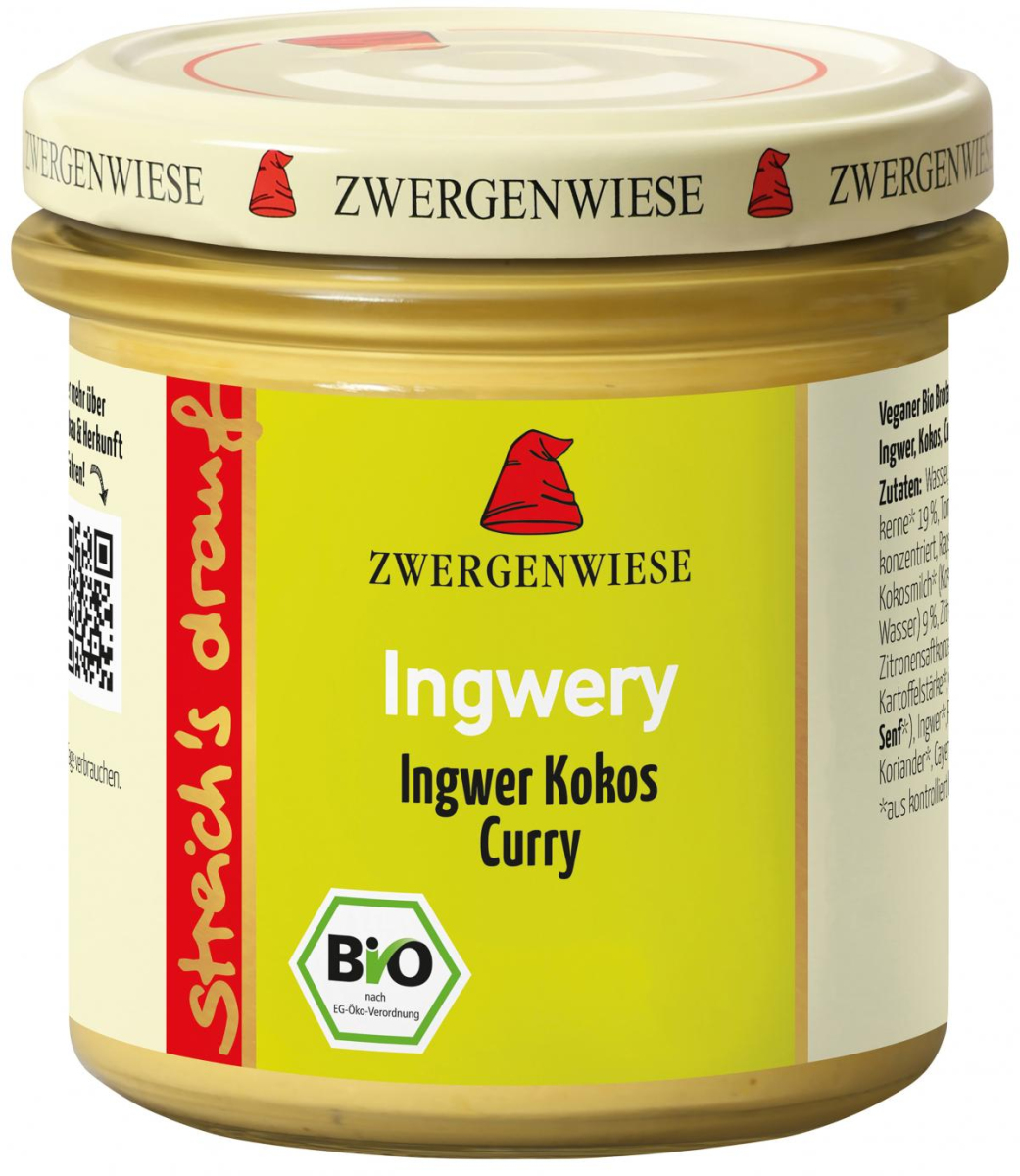 Zwergenwiese streichs drauf Ingwery, 135 g Glas