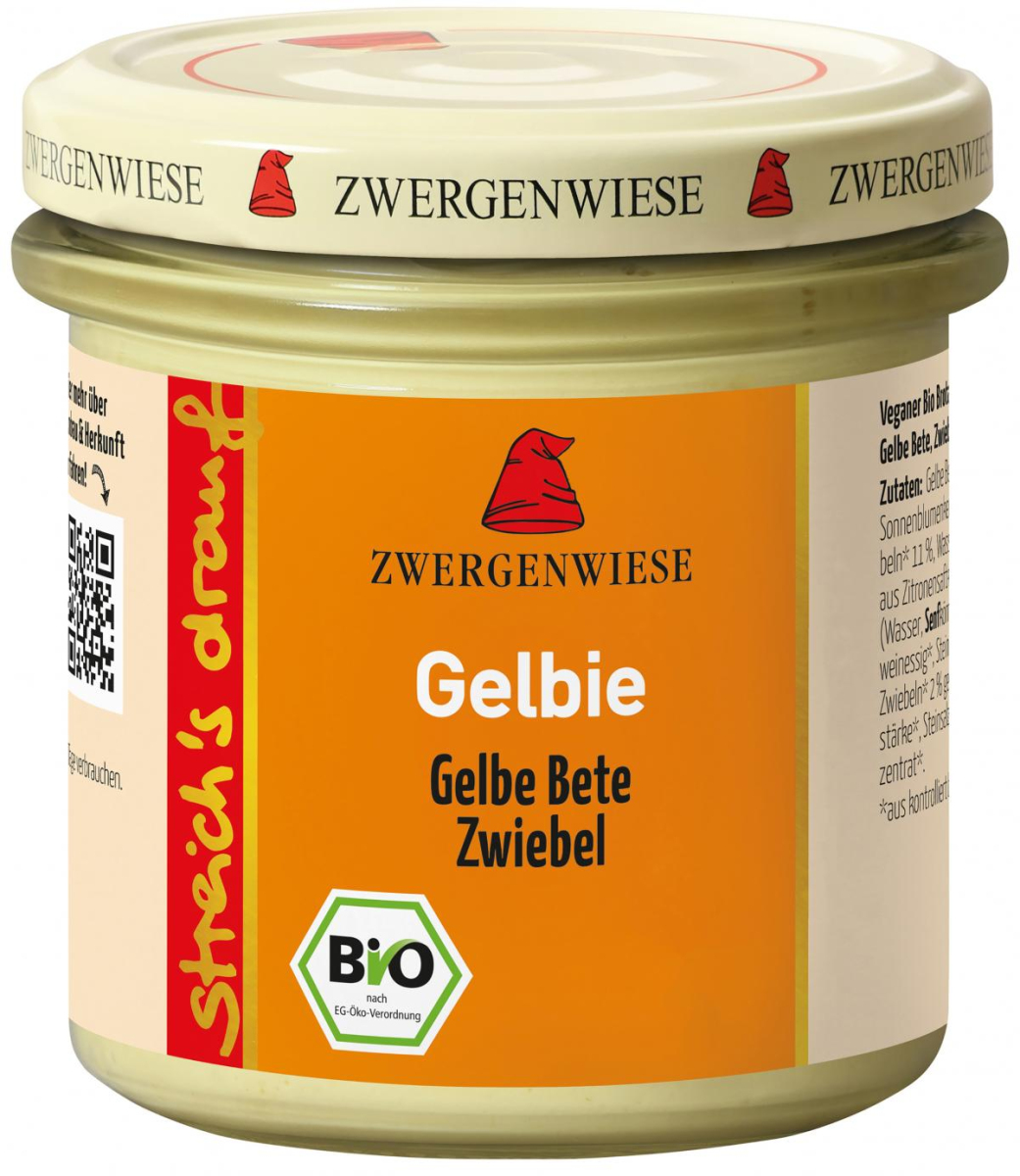 Zwergenwiese streichs drauf Gelbie, 135 g Glas