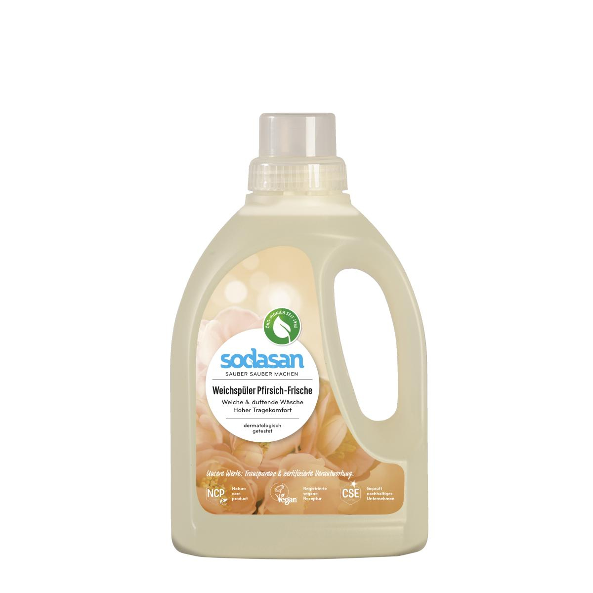 Sodasan Weichspüler Pfirsich-Frische, 0,75 ltr Fla