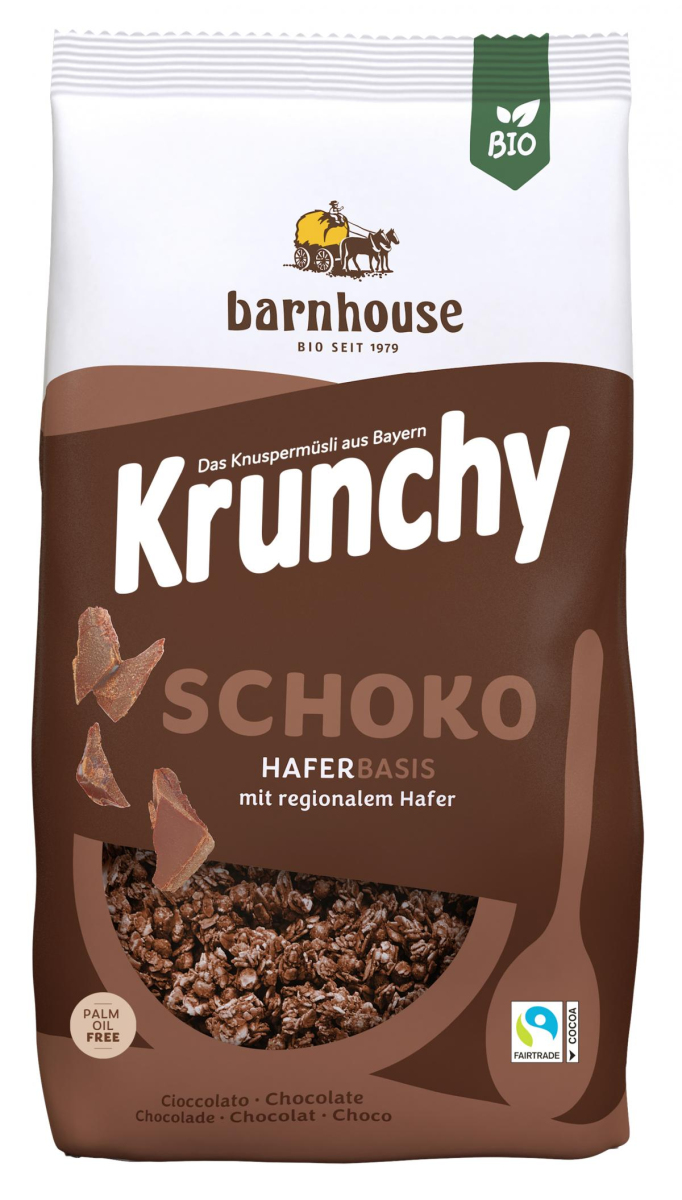 Barnhouse Krunchy Schoko, 375 gr Packung
