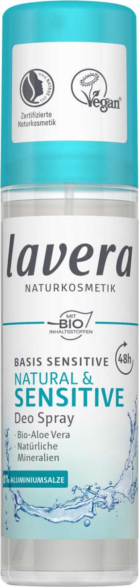 lavera Deo Spray Basis Sensitiv, 75 ml Flasche