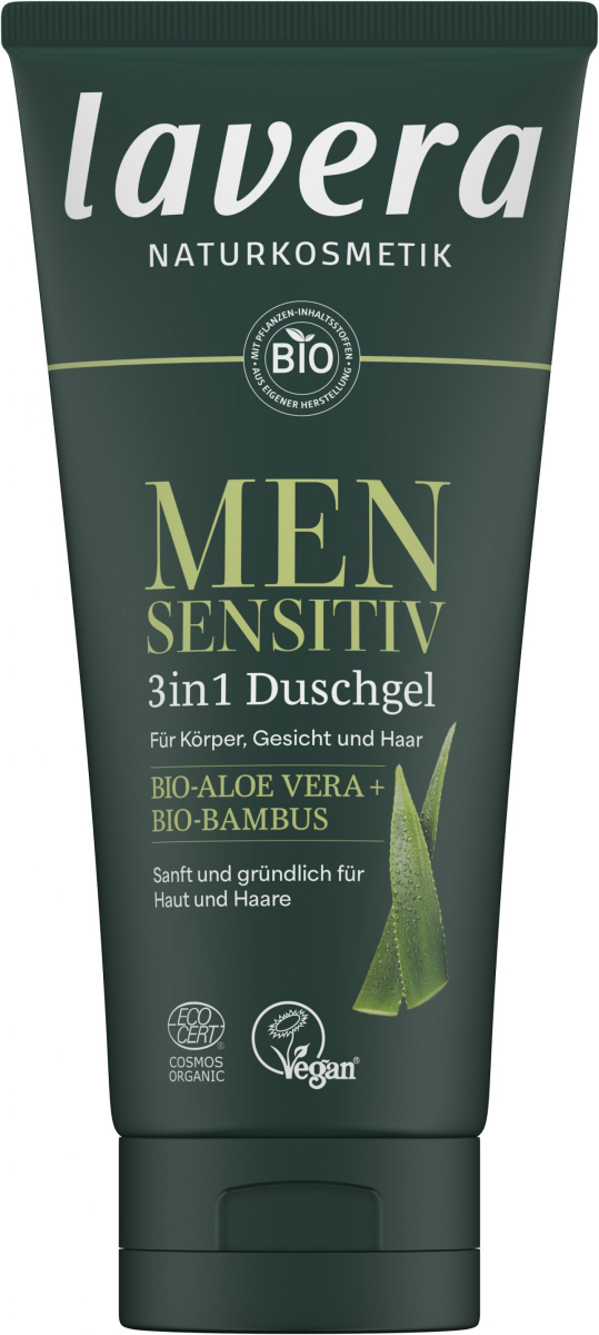 lavera 3in1 Duschgel Men Sensitiv, 200 ml Tube