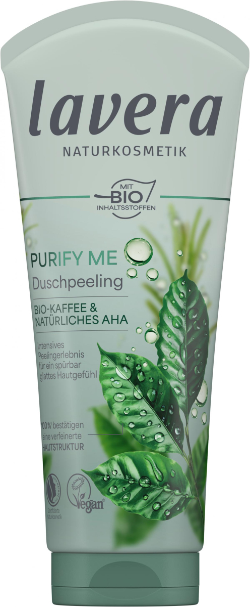 lavera Duschpeeling Purify me, 200 ml Tube