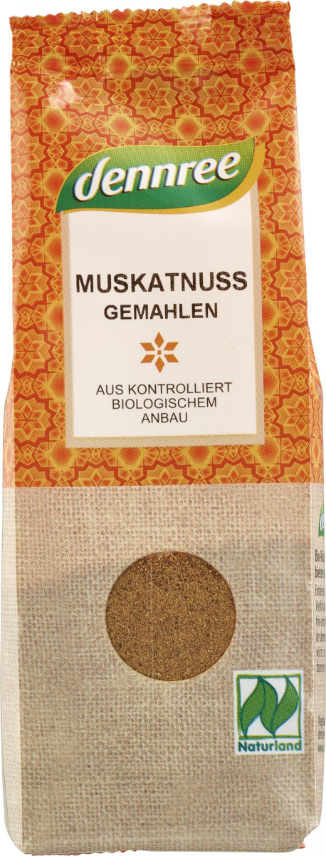 dennree Muskatnuss, gemahlen, 40 gr Packung