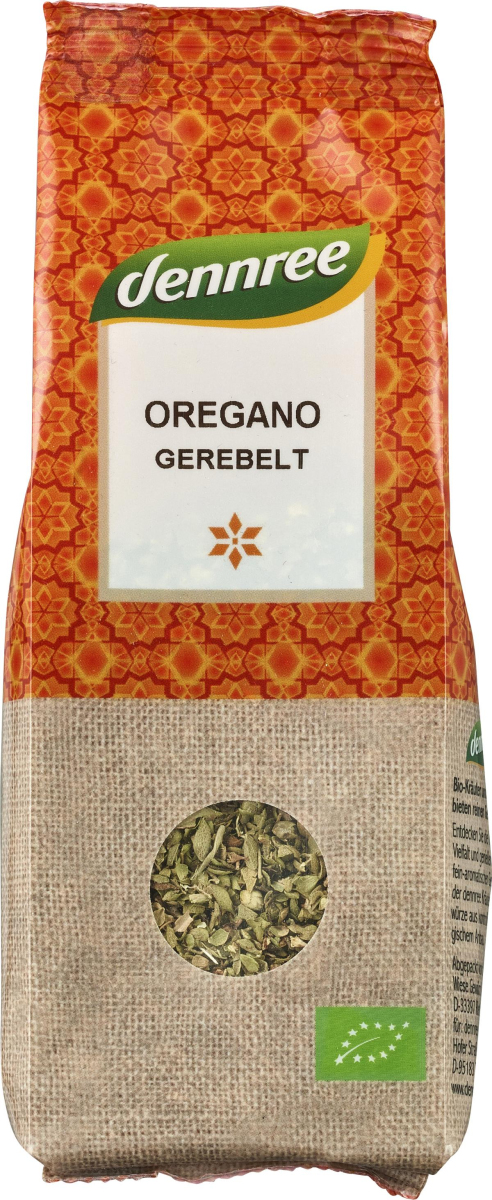 dennree Oregano, gerebelt, 15 gr Packung