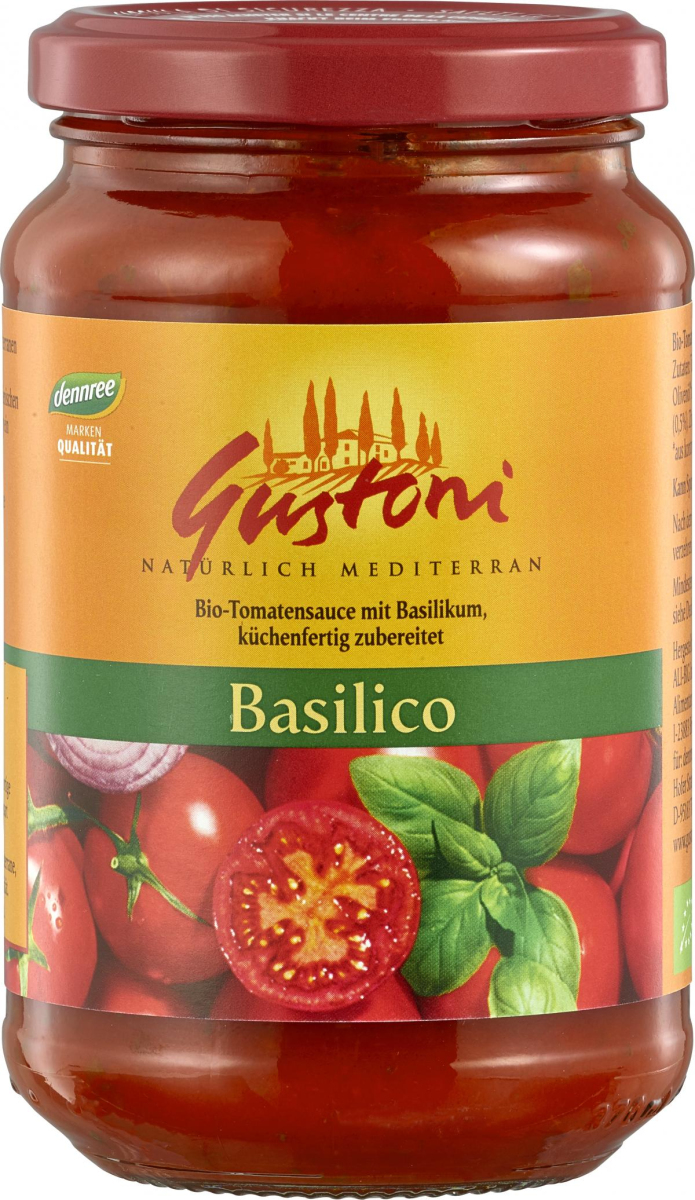 Gustoni Basilico, Tomatensauce mit Basilikum, 350