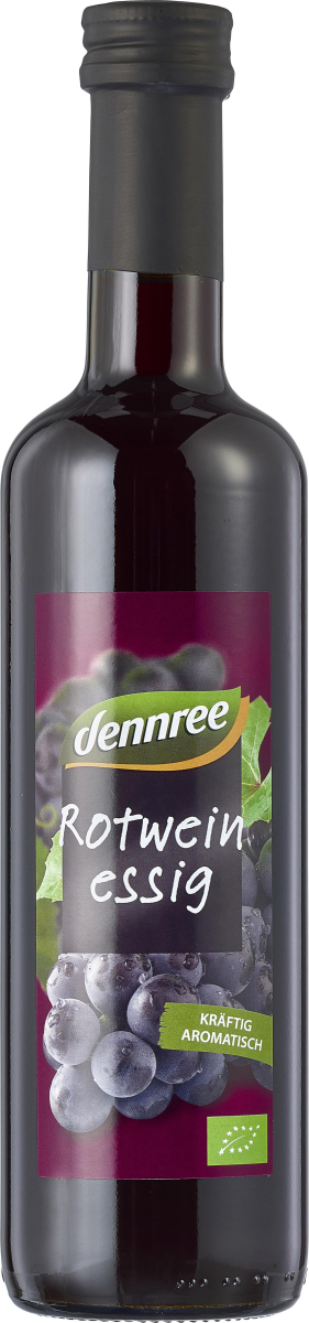 dennree Rotweinessig, 500 ml Flasche