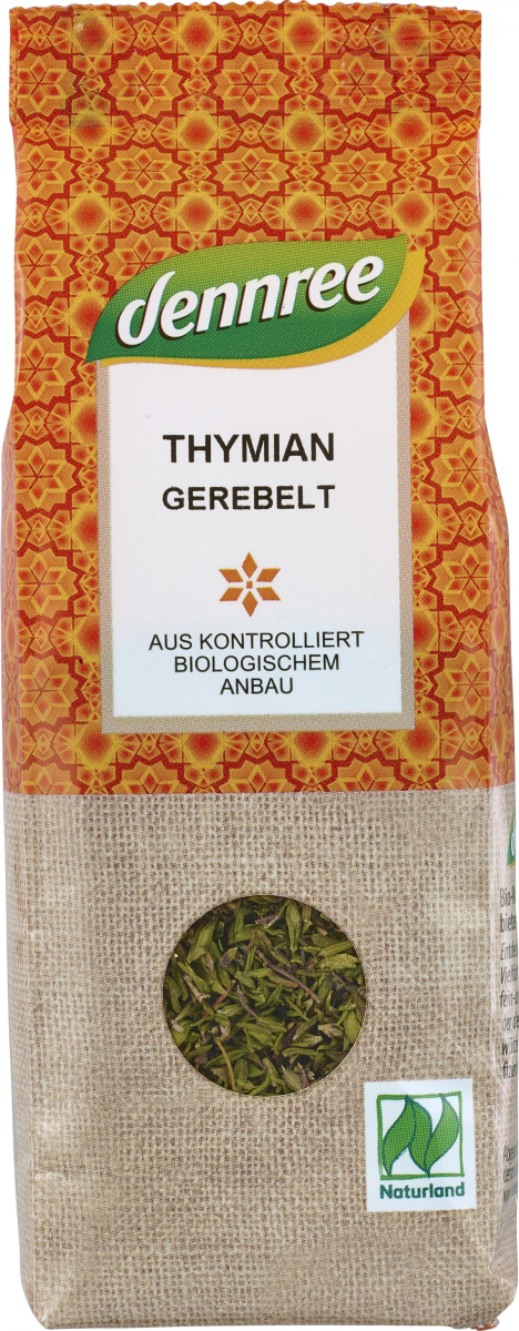 dennree Thymian gerebelt, 20 gr Packung