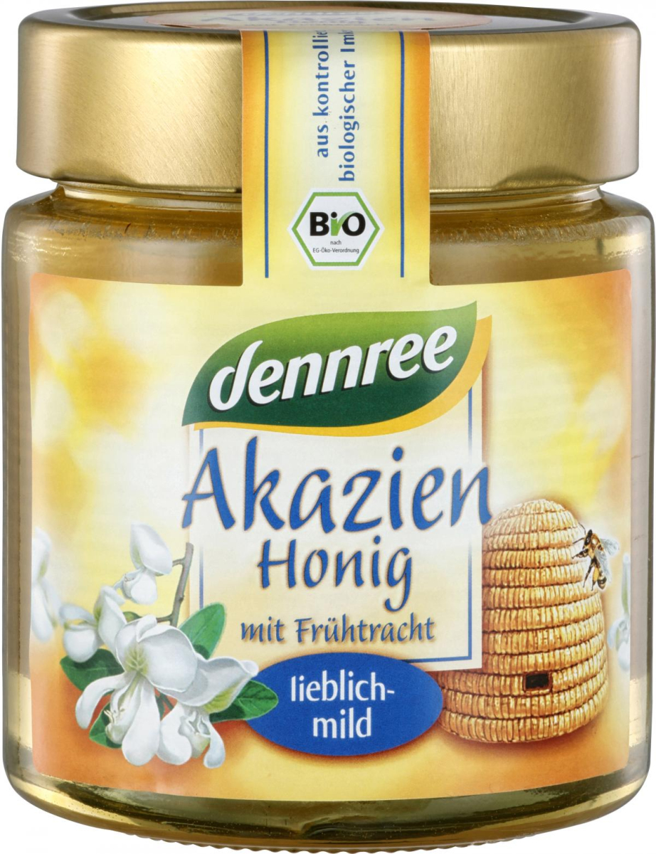 dennree Akazienhonig, Ungarn/Rumänien, 500 gr Glas