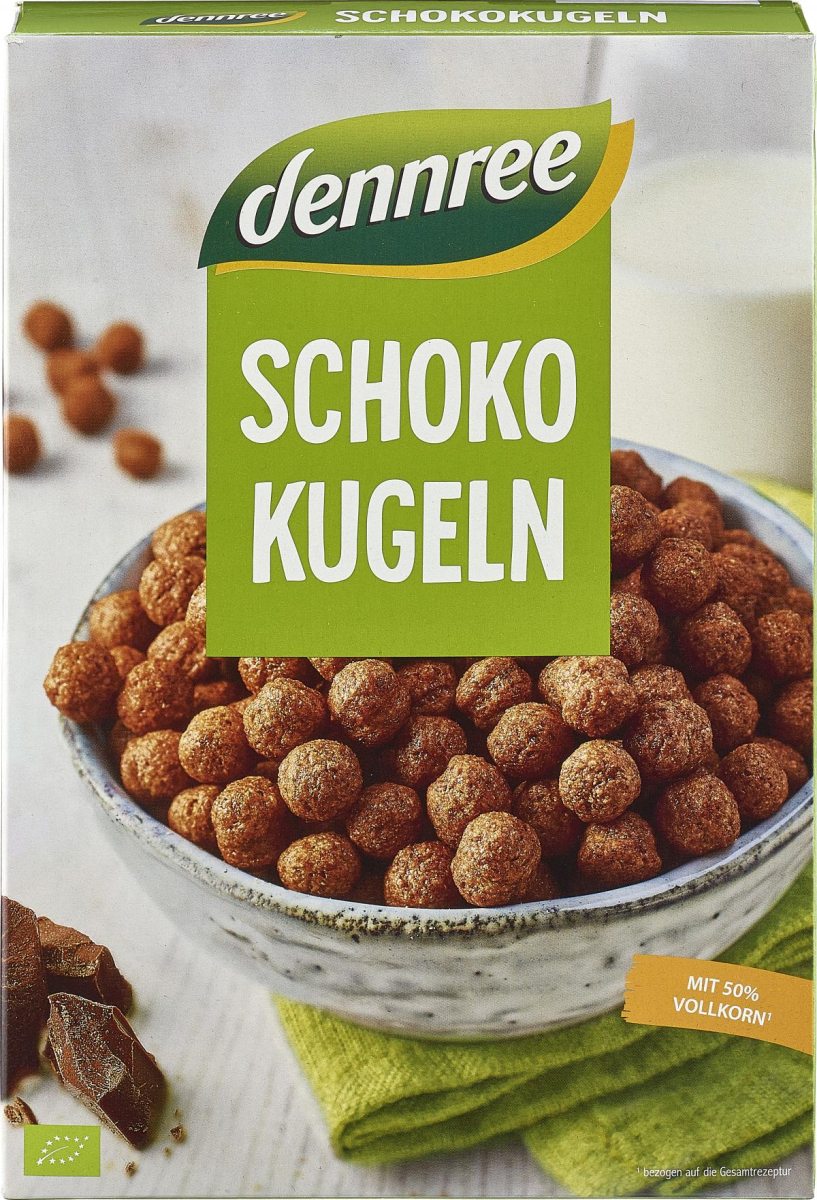 dennree Schokokugeln, 250 gr Packung