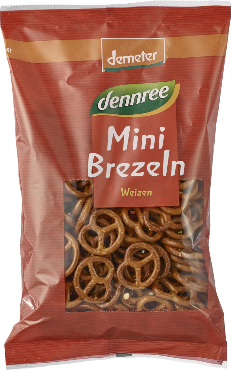 dennree Weizen-Mini-Brezeln demeter, 150 gr Packun
