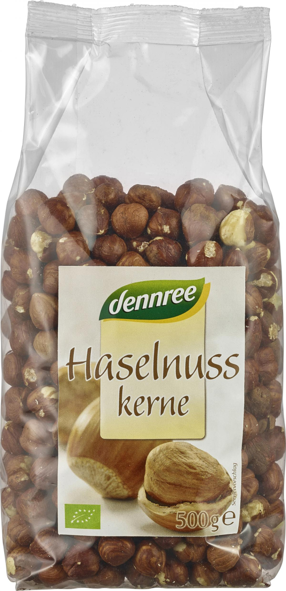 dennree Haselnusskerne, ganz, Türkei, 500 gr Packu