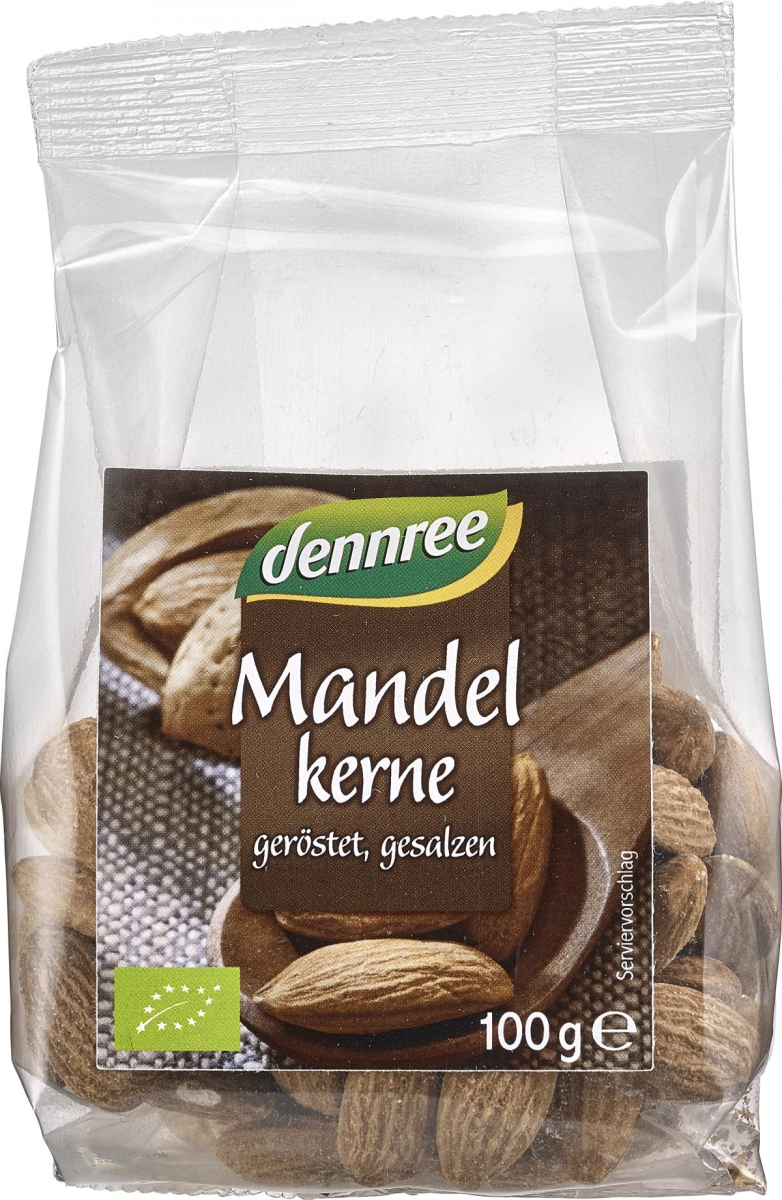 dennree Mandeln, geröstet & gesalzen, Spanien, 100