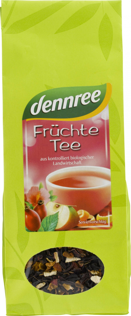 dennree Früchtetee, 100 gr Packung