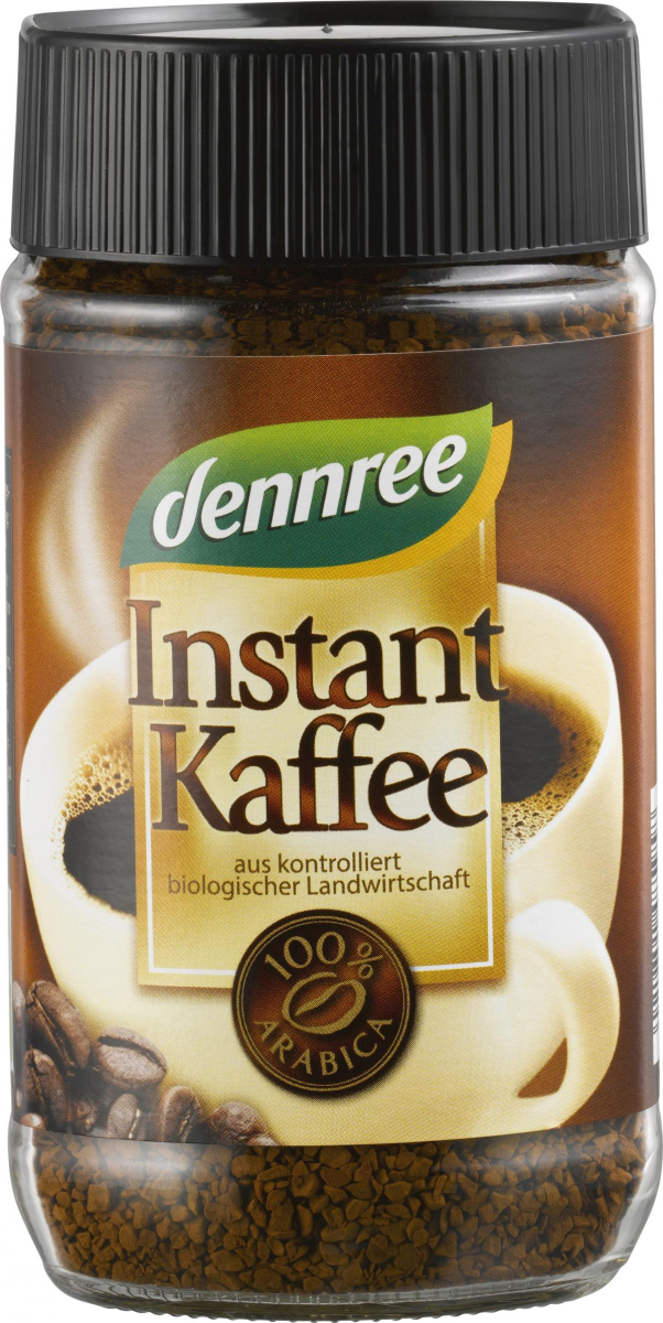 dennree Instant Kaffee, 100 gr Glas