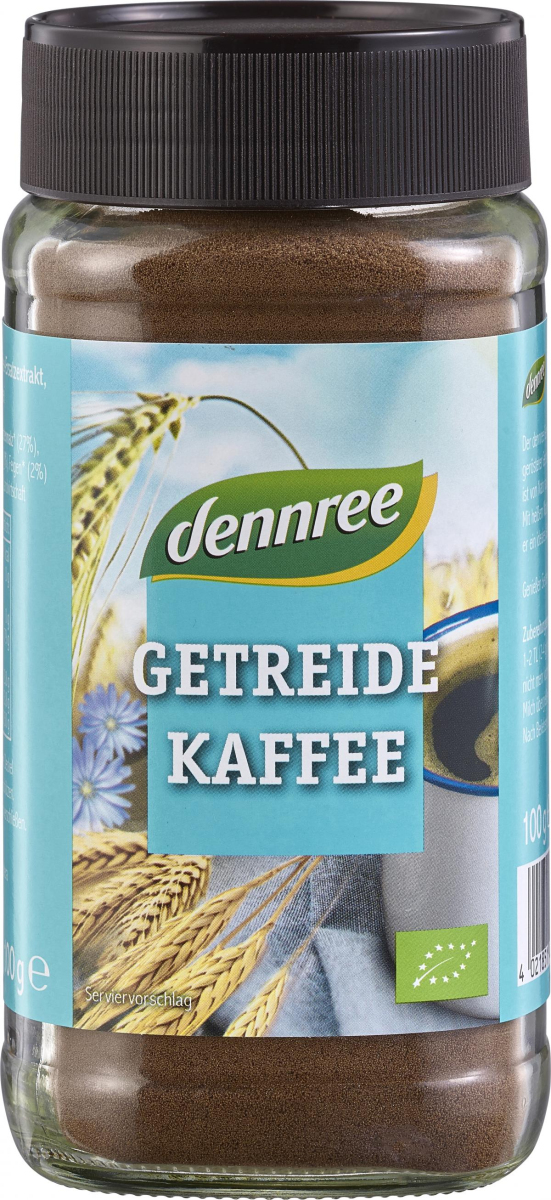 dennree Getreidekaffee, 100 gr Glas