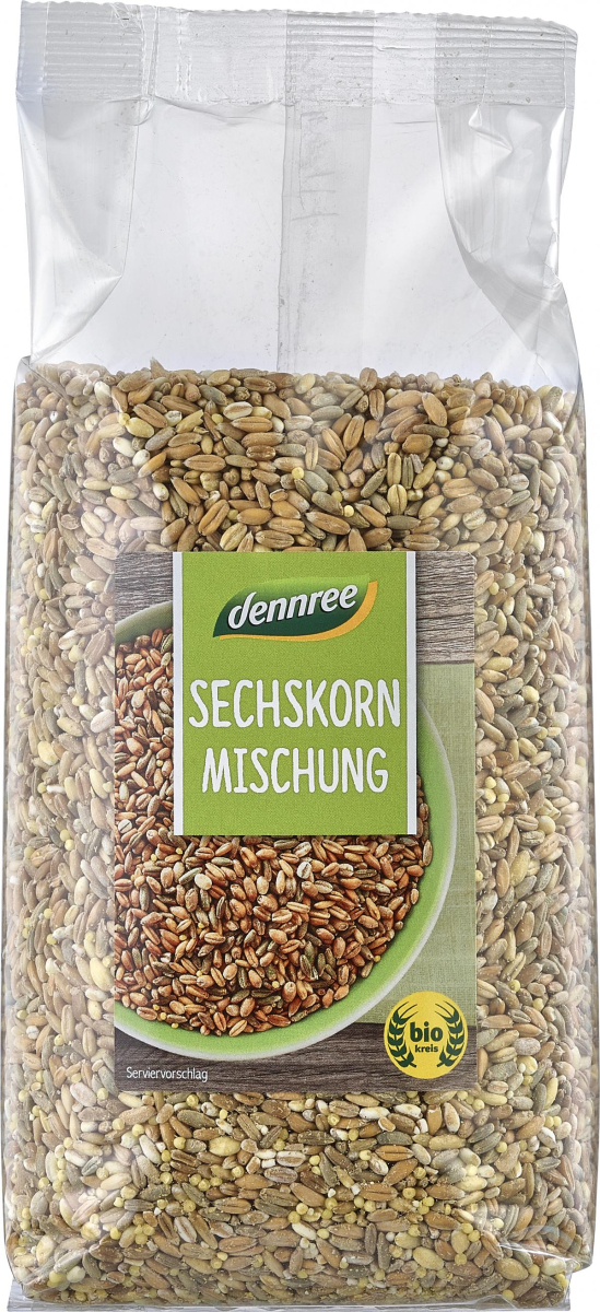 dennree Sechskorn-Mischung, Deutschland, 1 kg Pack