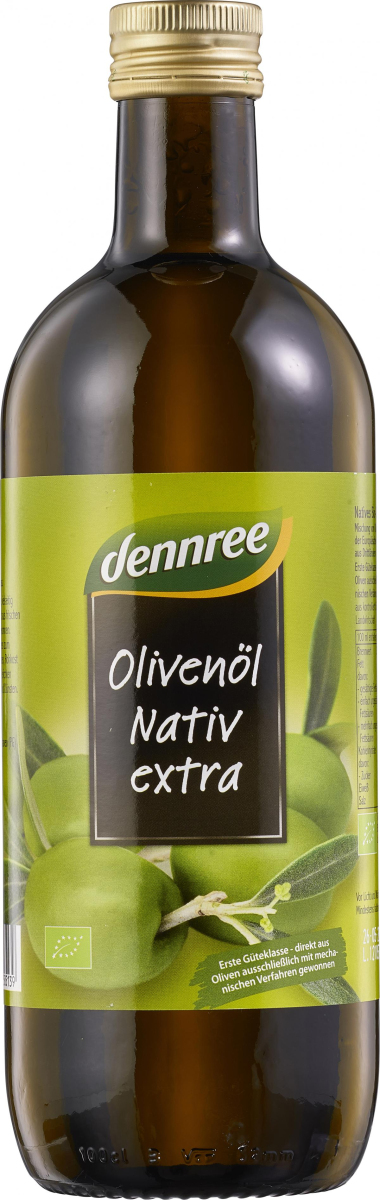 dennree Olivenöl nativ extra, leicht fruchtig, 1 l