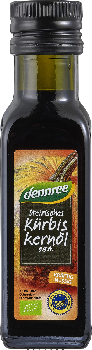 dennree Steirisches Kürbiskernöl g.g.A.,100 ml Fla