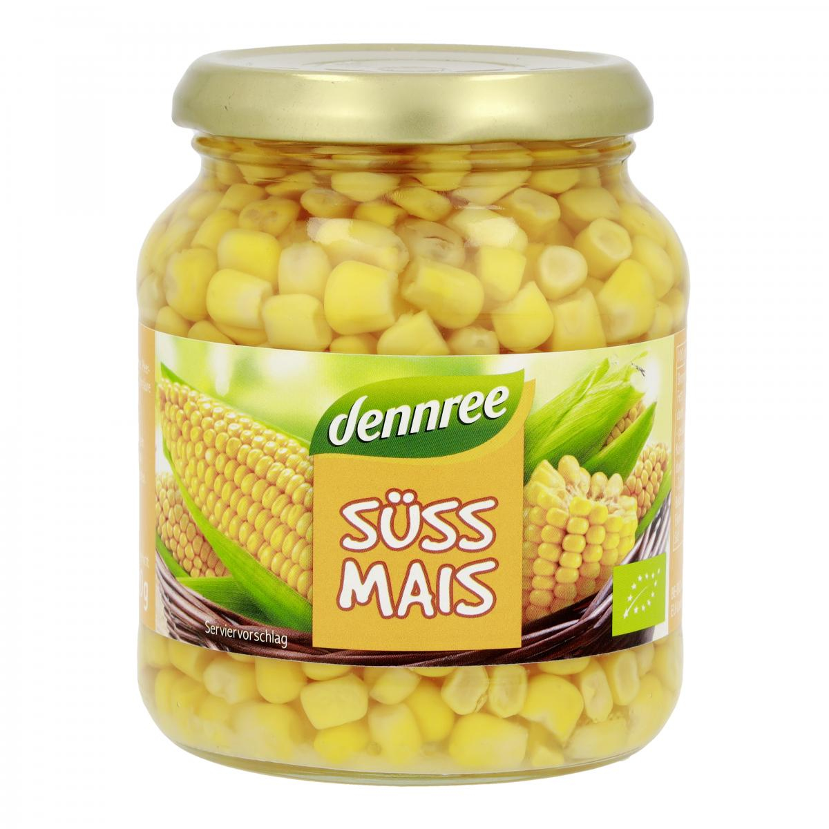 dennree Süßmais, 330 gr Glas (230 gr)