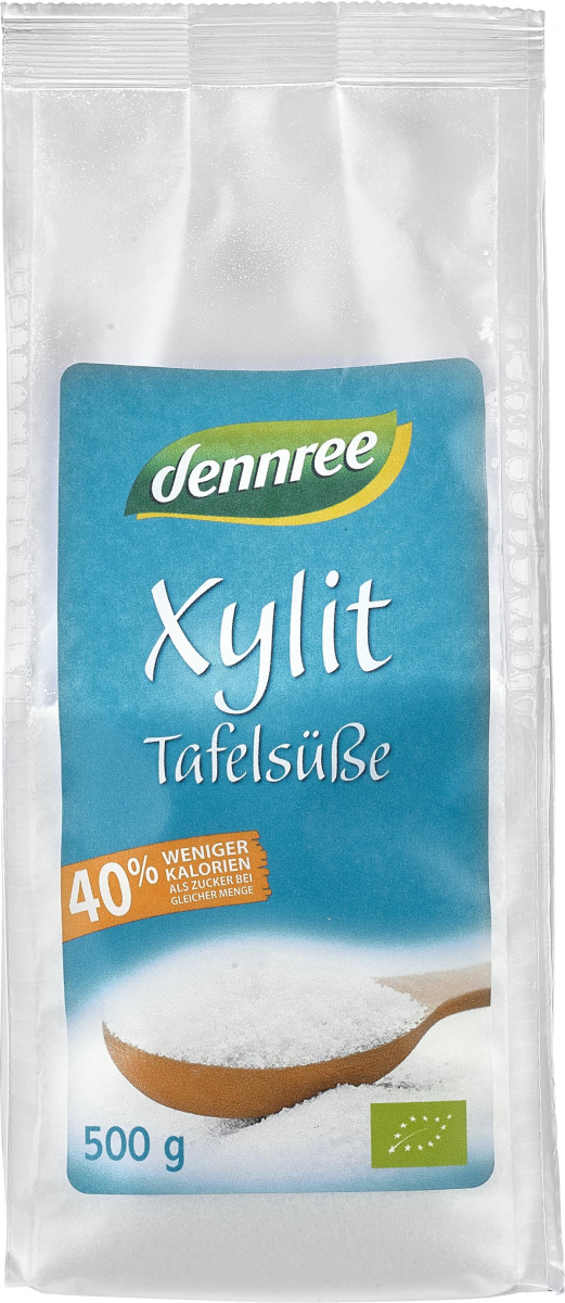 dennree Xylit kristallin, 500 gr Packung
