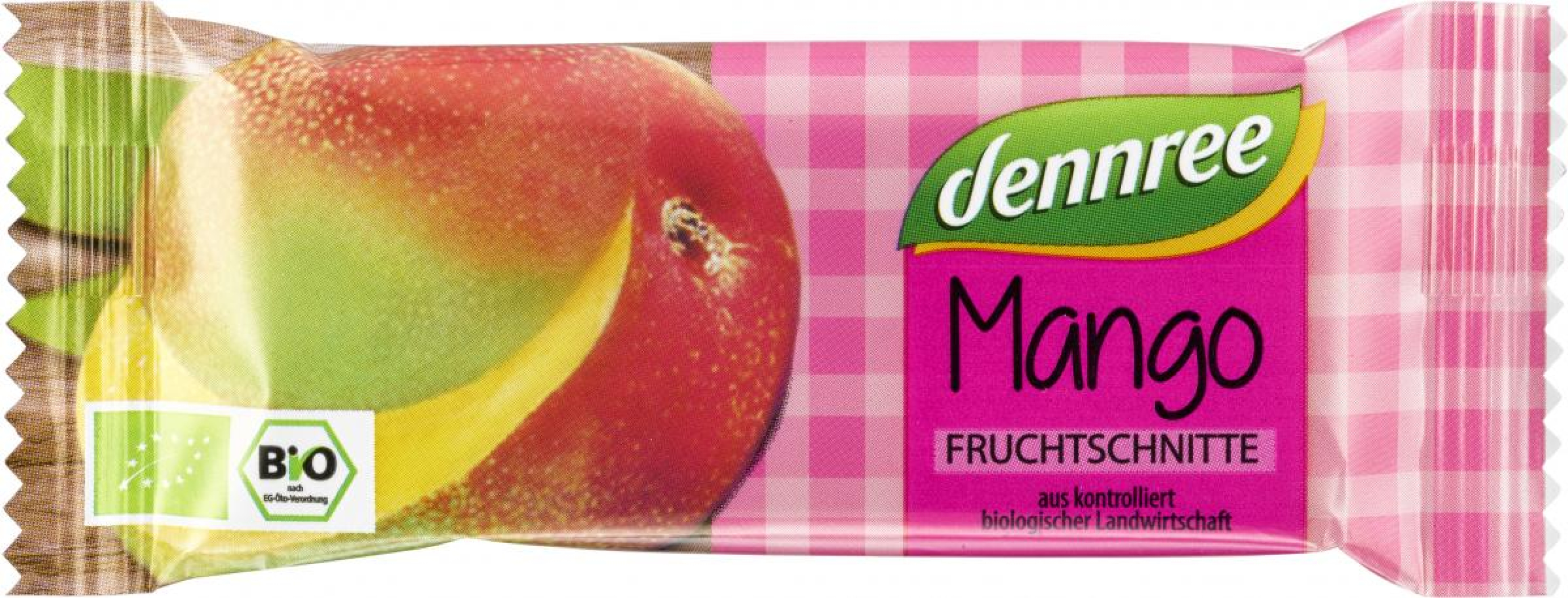 dennree Fruchtschnitte Mango, 40 gr Stück