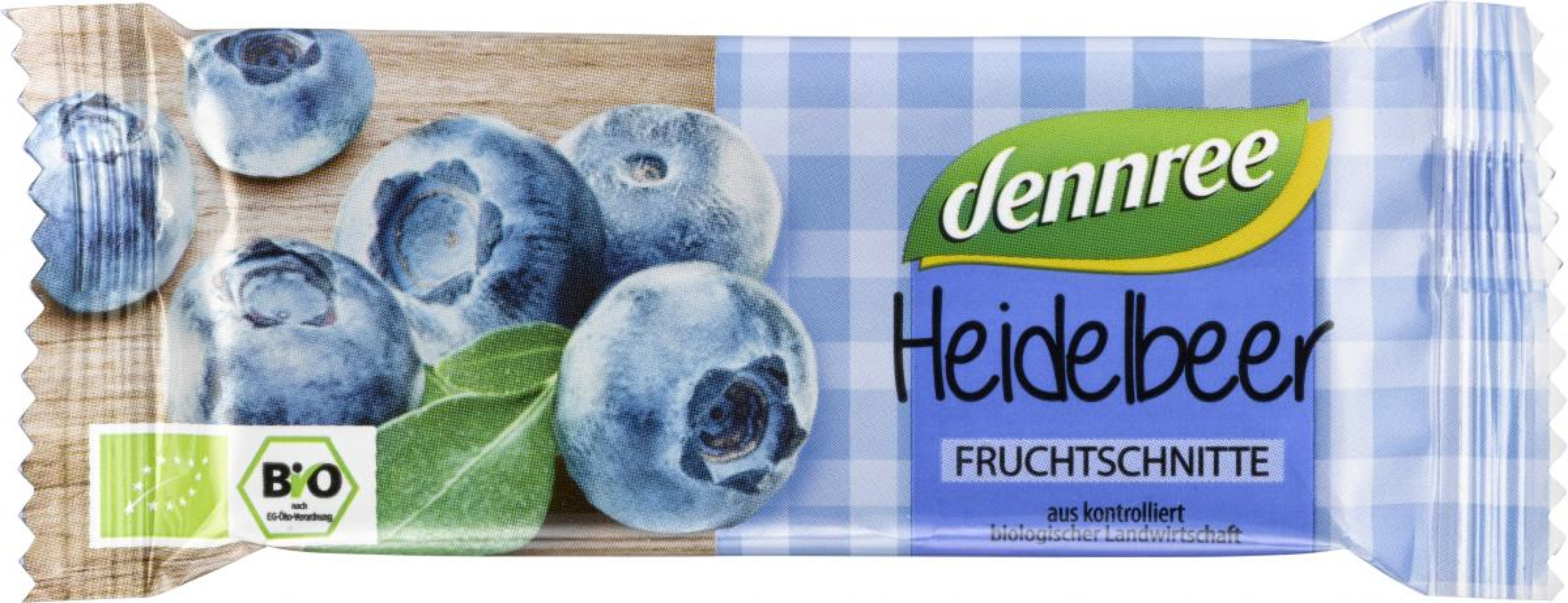 dennree Fruchtschnitte Heidelbeere, 40 gr Stück