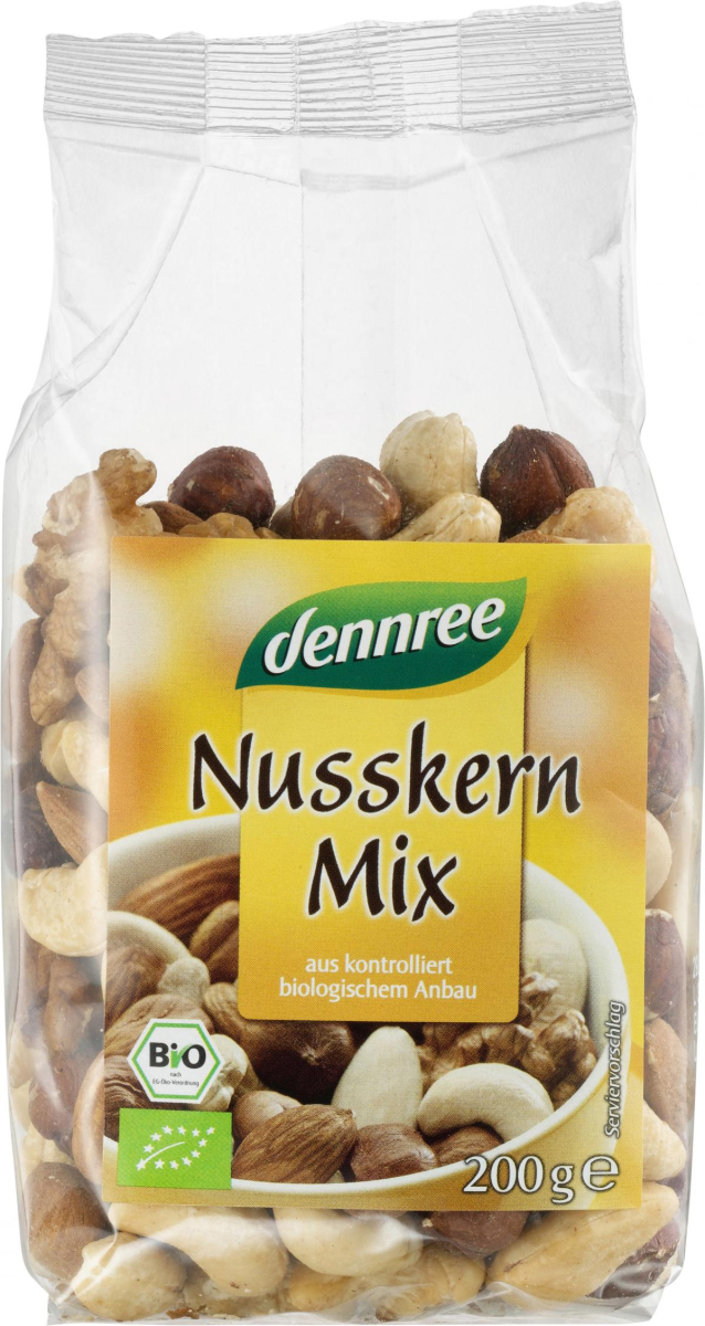 dennree Nusskern-Mix, 200 gr Packung