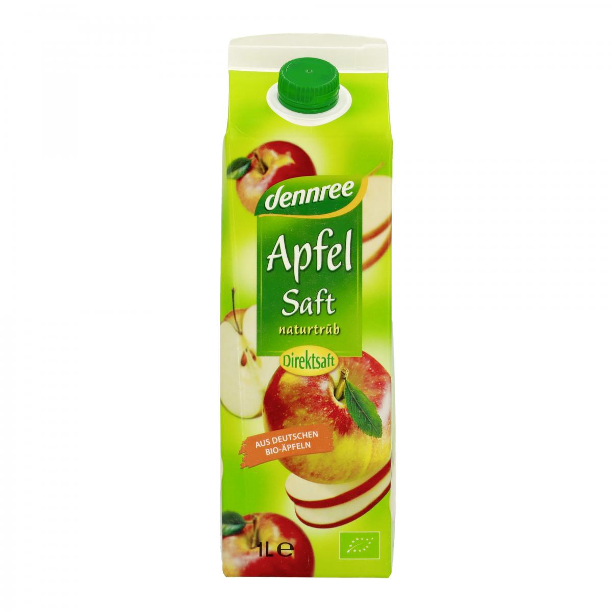 dennree Apfelsaft naturtrüb, Elopak 1 ltr Stück