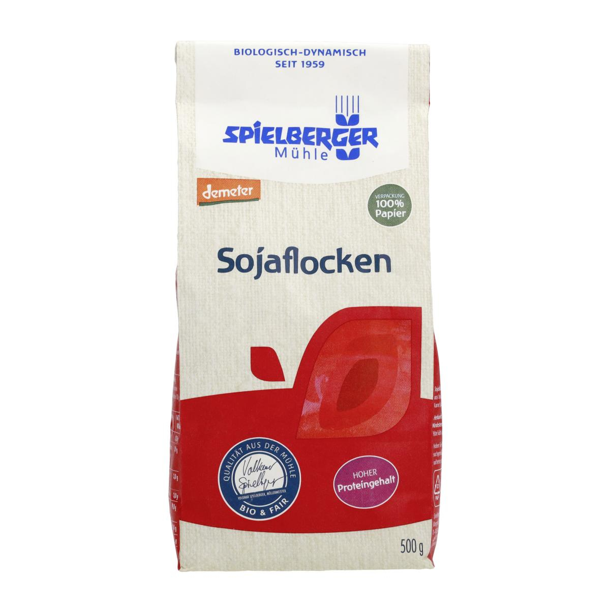 Spielberger Sojaflocken, 500 gr Packung